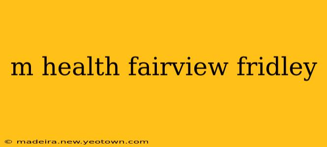 m health fairview fridley
