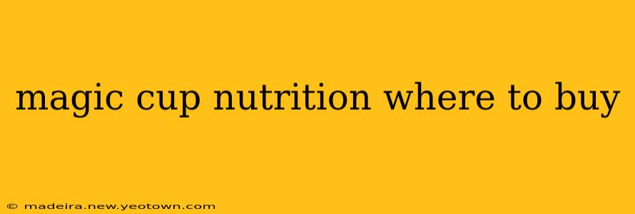 magic cup nutrition where to buy