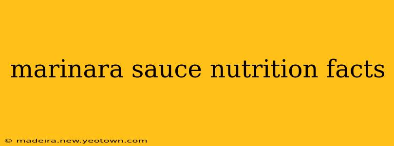 marinara sauce nutrition facts