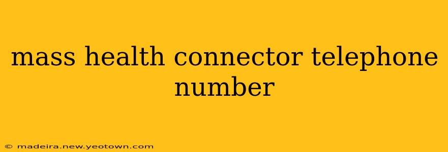 mass health connector telephone number