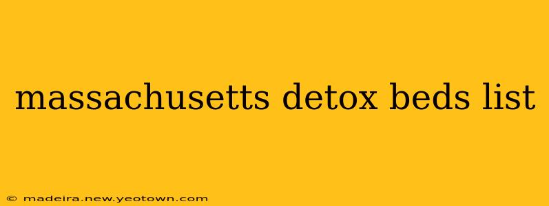 massachusetts detox beds list
