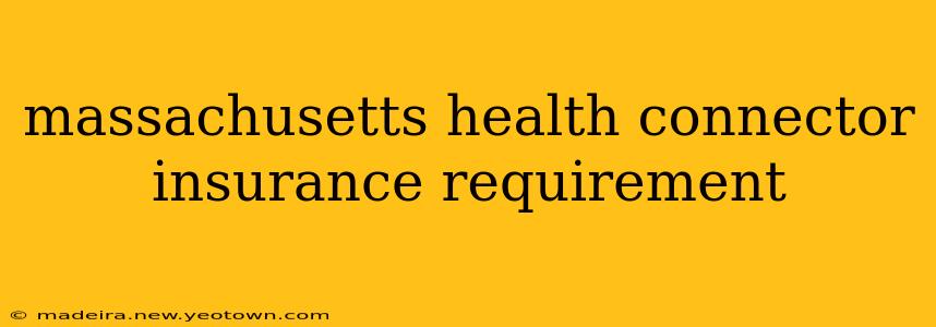 massachusetts health connector insurance requirement