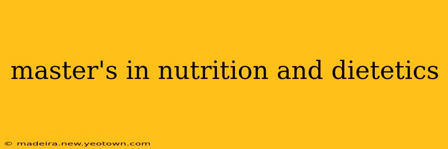 master's in nutrition and dietetics