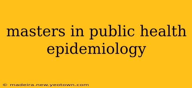 masters in public health epidemiology