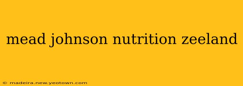 mead johnson nutrition zeeland