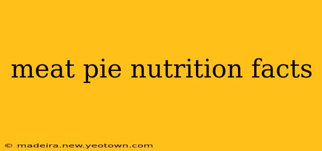 meat pie nutrition facts