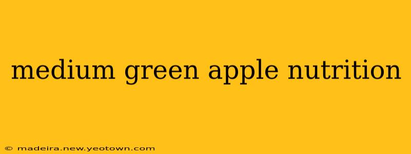 medium green apple nutrition
