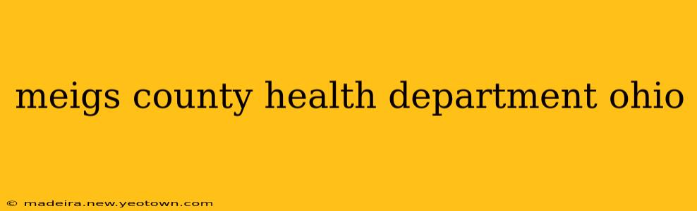 meigs county health department ohio