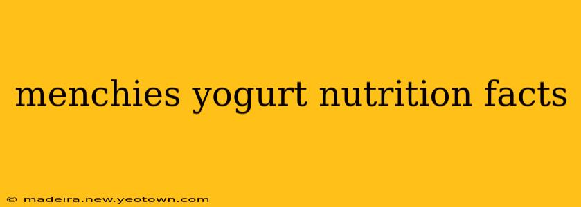 menchies yogurt nutrition facts