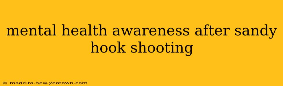 mental health awareness after sandy hook shooting
