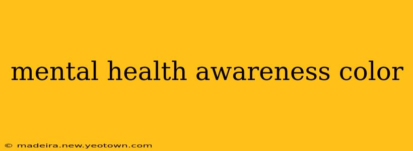 mental health awareness color