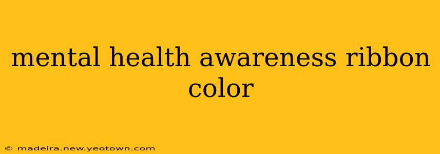 mental health awareness ribbon color