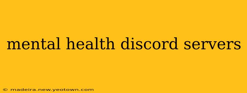 mental health discord servers