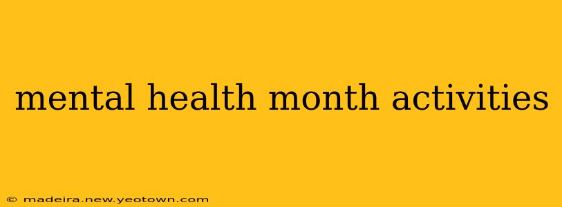 mental health month activities
