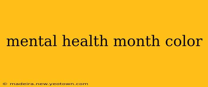 mental health month color