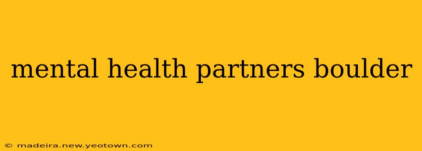 mental health partners boulder