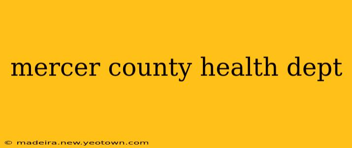 mercer county health dept