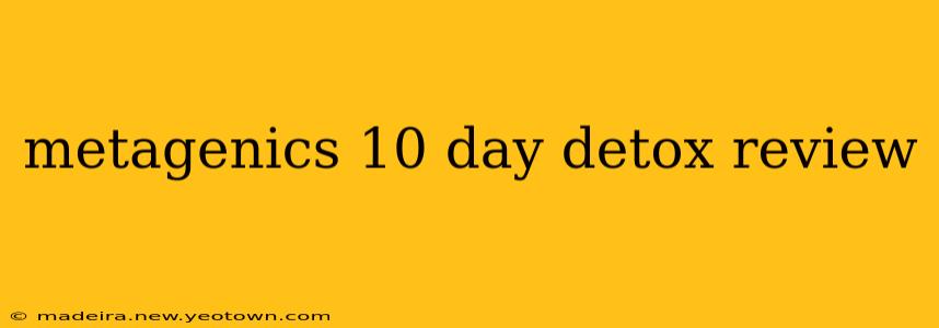 metagenics 10 day detox review