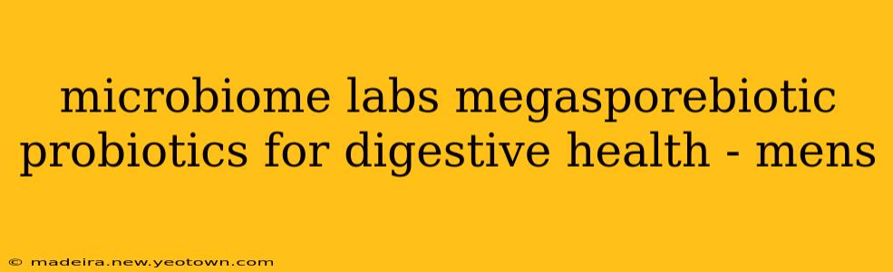 microbiome labs megasporebiotic probiotics for digestive health - mens