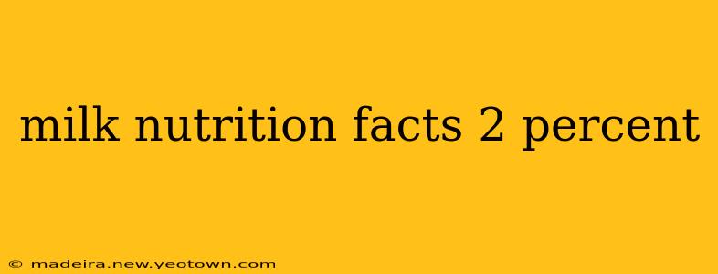 milk nutrition facts 2 percent