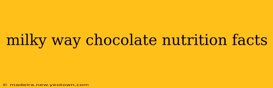 milky way chocolate nutrition facts