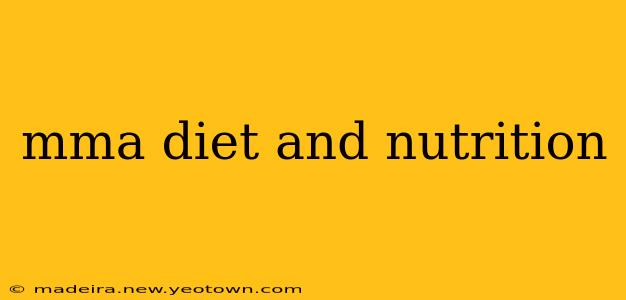 mma diet and nutrition