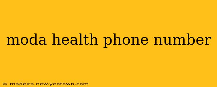 moda health phone number