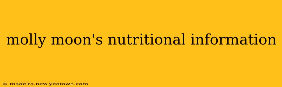 molly moon's nutritional information