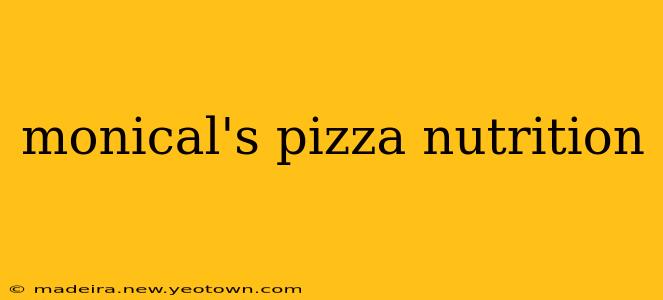 monical's pizza nutrition