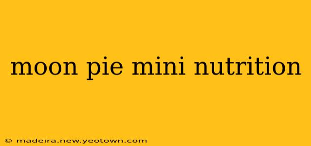 moon pie mini nutrition