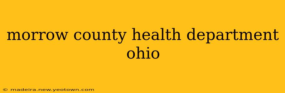 morrow county health department ohio