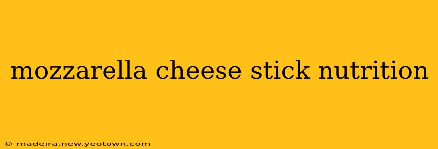 mozzarella cheese stick nutrition