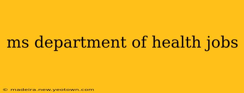 ms department of health jobs