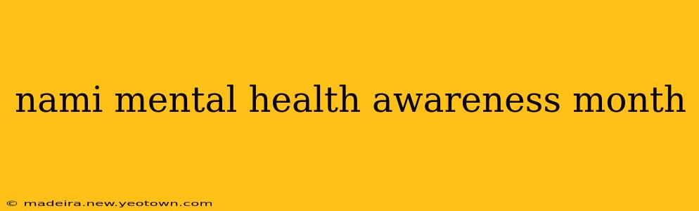 nami mental health awareness month