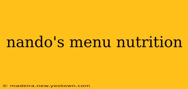 nando's menu nutrition