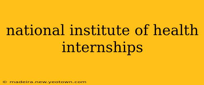 national institute of health internships