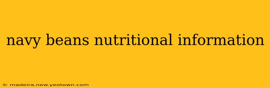 navy beans nutritional information