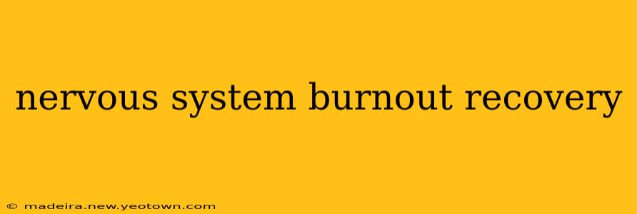 nervous system burnout recovery