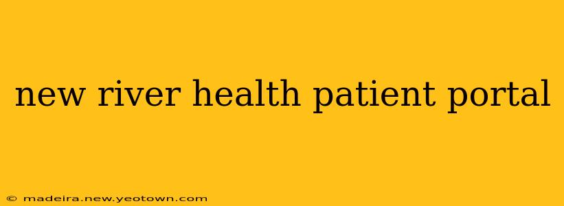 new river health patient portal