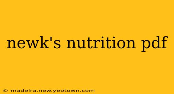 newk's nutrition pdf