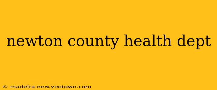 newton county health dept