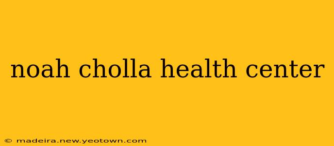 noah cholla health center