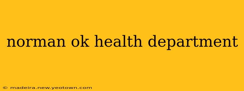 norman ok health department