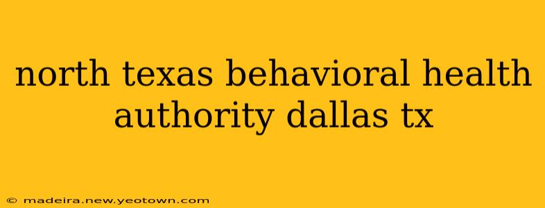 north texas behavioral health authority dallas tx