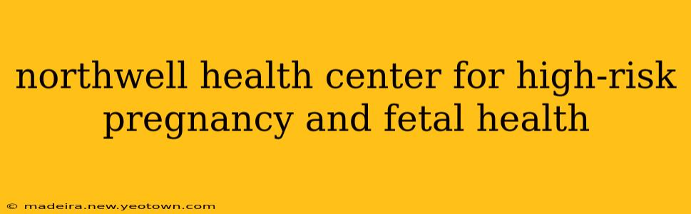 northwell health center for high-risk pregnancy and fetal health