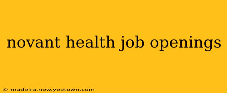 novant health job openings
