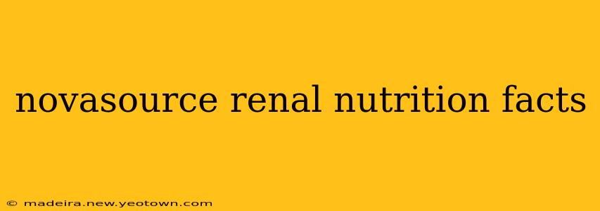 novasource renal nutrition facts