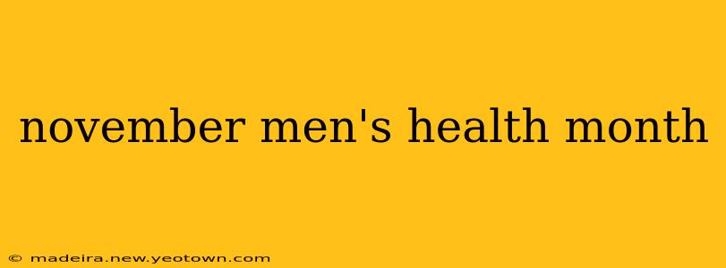 november men's health month