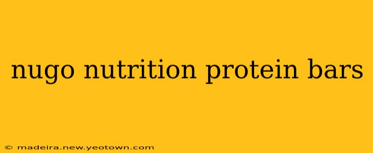 nugo nutrition protein bars