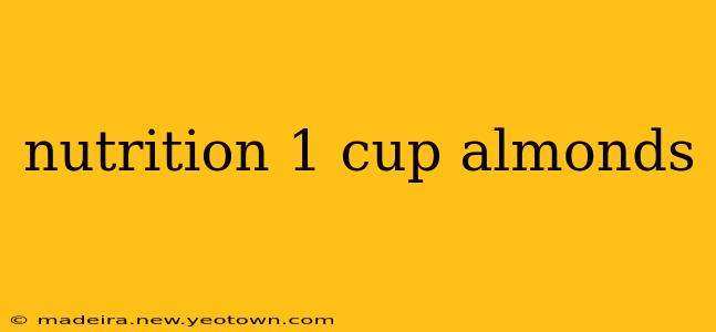 nutrition 1 cup almonds